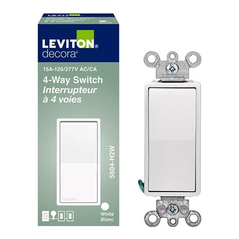Leviton Decora 4way 15 Amp Switch White The Home Depot Canada