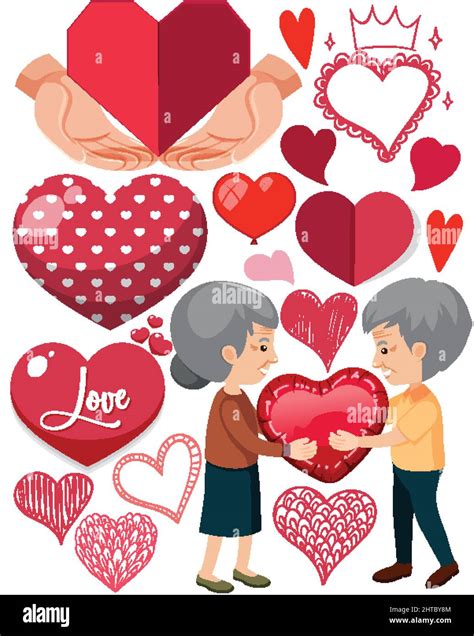 Valentine Theme With Many Hearts Illustration Stock Vector Image And Art