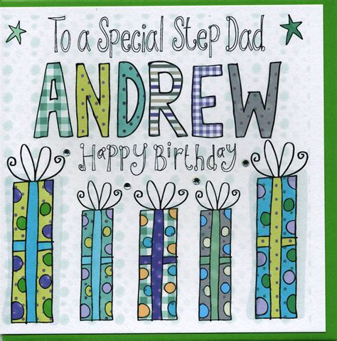 Personalised Step Dad Birthday Card By Claire Sowden Design