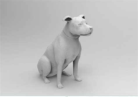 Sitting Dog 3d Model 3d Printable Cgtrader