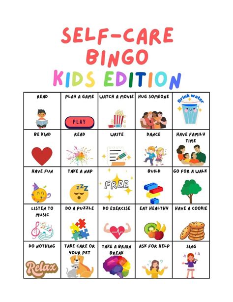 Self Care Ideas For Kids Activities And Worksheets Alicia Ortego