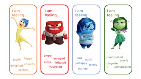 Inside Out Feeling Cards Teaching Resources