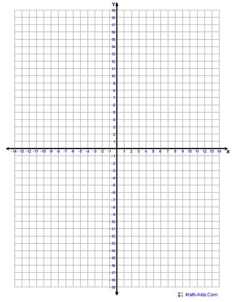 Four Quadrant Graph Paper One Graph Per Page Math Geometry Pinterest