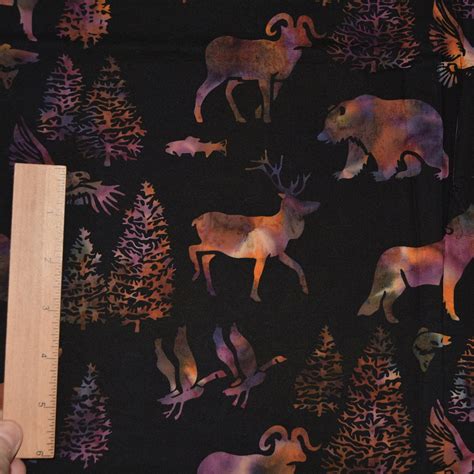 Woodland Animals Fabric Batik Fabrics