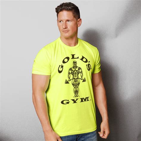 Golds Gym Neon Basic T Shirt Gold´s Gym Logo Shirt Kollektion 2019