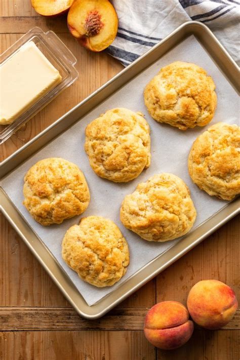 Ginger And Peach Drop Biscuits Wyse Guide Recipe Drop Biscuits