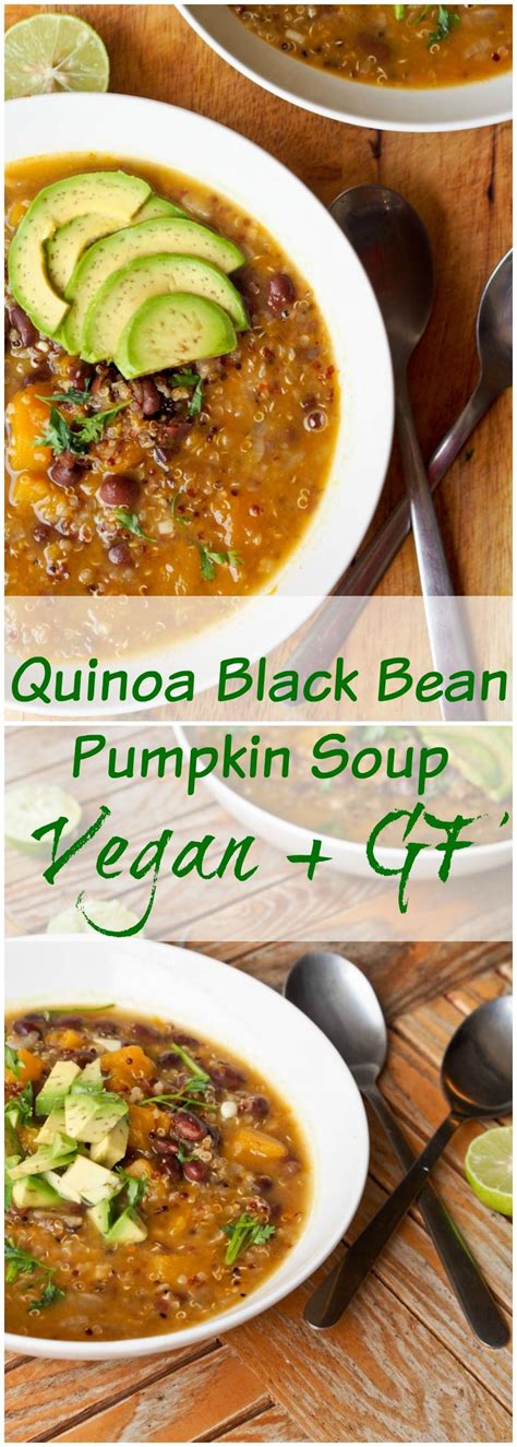 In my research for healthy vegan pumpkin pancake recipes, i did find a few with good ratings, but none that were completely wfpb compliant. Quinoa Black Bean Pumpkin Soup {Gluten-Free, Vegan ...