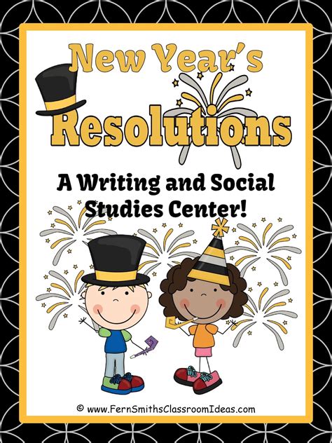 New Years Day Themed Resolution Writing And Social