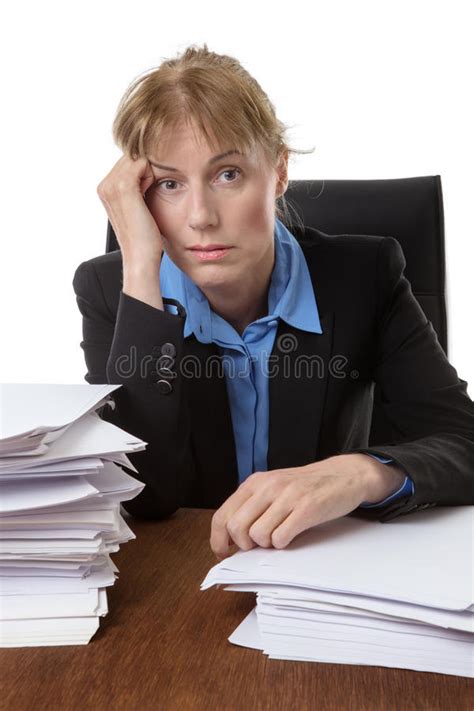 Tired Business Woman Stock Photo Image Of Fatigue Model 66710548