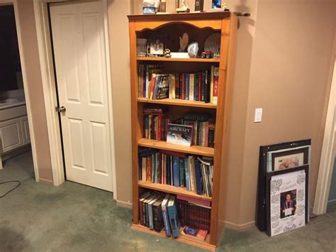 Wooden Pine Bookcase Bookshelf Without Books