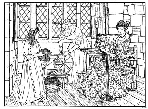 Middle Ages Coloring Pages At Free Printable