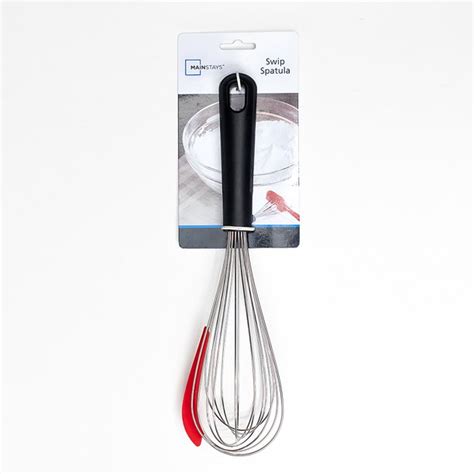 Mainstays 12 Inch Stainless Steel And Silicone Convenient Whisk Spatula