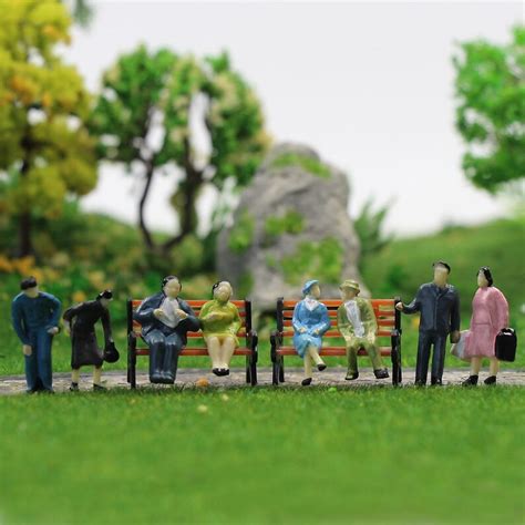 Train Railway Layout Ho Scale Seated Standing People Model Etsy