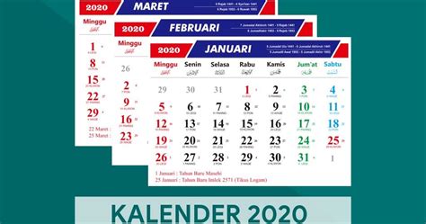 38 Template Kalender Jawa 2020 Cdr