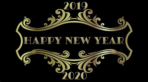 2020 Happy New Year Gold Gradient Free Stock Photo - Public Domain Pictures
