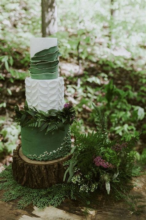 Enchanted Forest Wedding Cake Wedding Cake Forest Forest Green