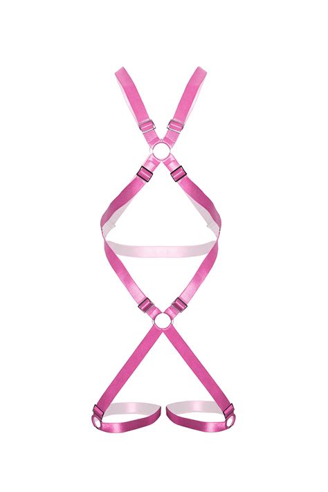 Xxx Kink Unisex Full Body Harness In Dusted Pink By Teale Coco Tealecoco