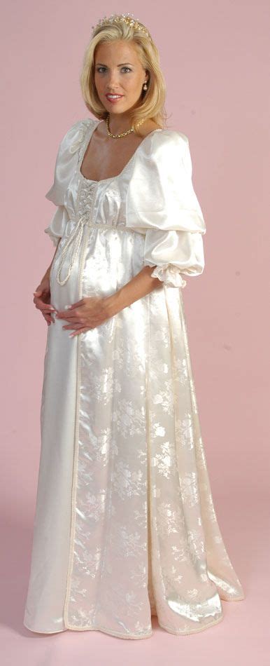 Beautifully made and breathtakingly elegant maternity bridal designs for your special day. Medieval style maternity wedding dress is absolutely ...
