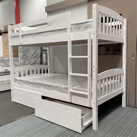 Furniture Place Nz Miki King Single Higher Bunk Bed With Drawers Solid