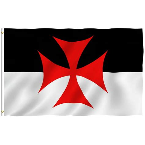 Anley Fly Breeze 3x5 Foot Knights Templar Battle Flag Roman Catholic