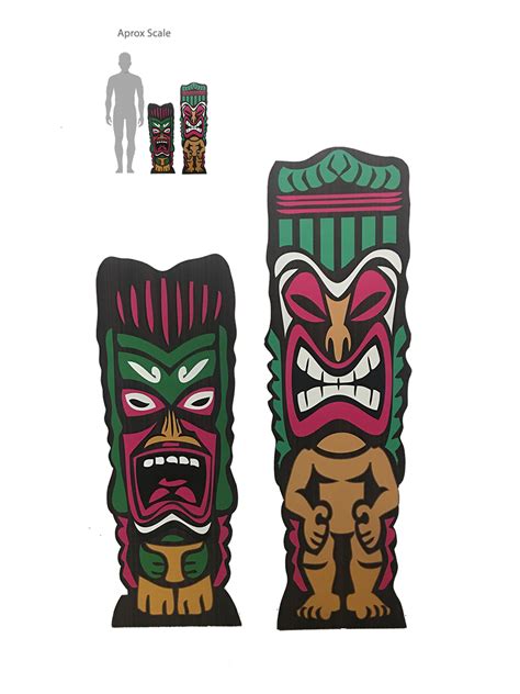 Glow The Event Store Tiki Cut Out Large Small Glow The Event Store