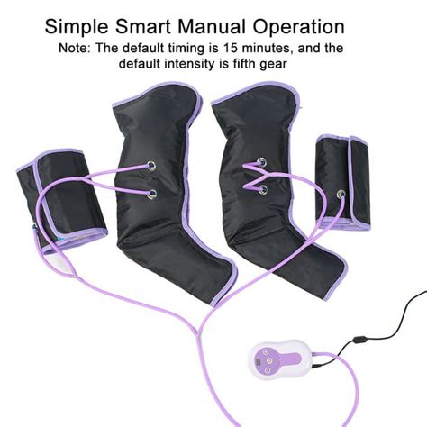 Mgaxyff Air Compression Leg Massager Electric Circulation Leg Wraps For Foot Ankles Calf Therapy