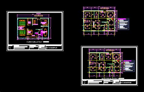 Architects Office Electrical Wiring Plan Dwg Block For Autocad
