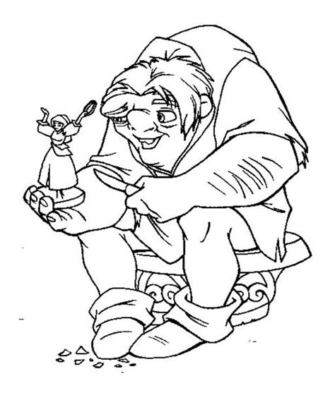 Pin On Hunchback Of Notre Dame Coloring Page