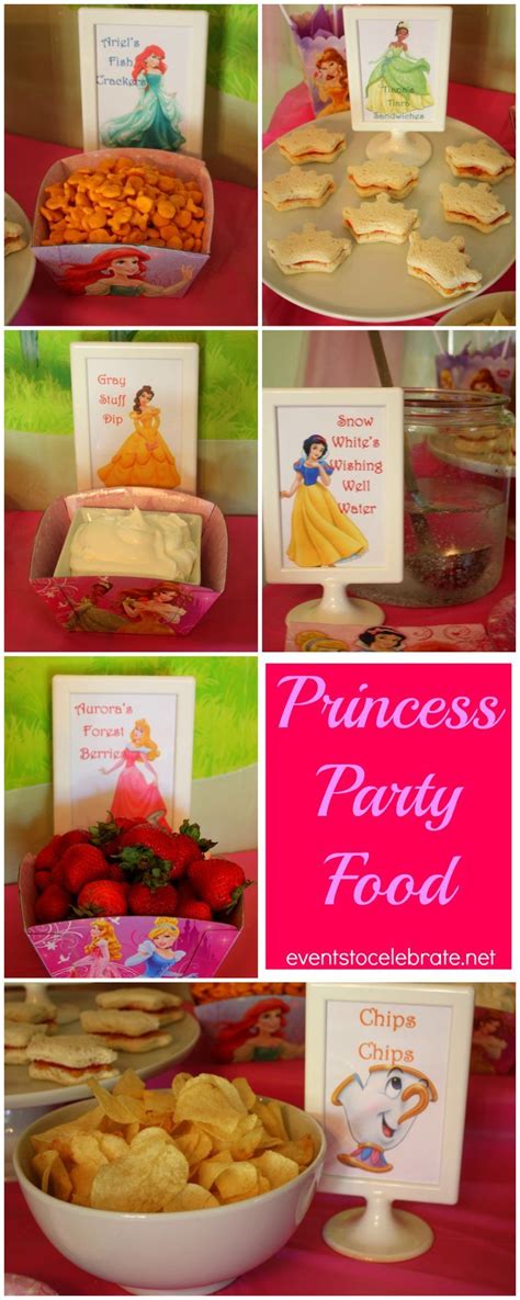 Princess Birthday Party Food And Decorations Disney Princess