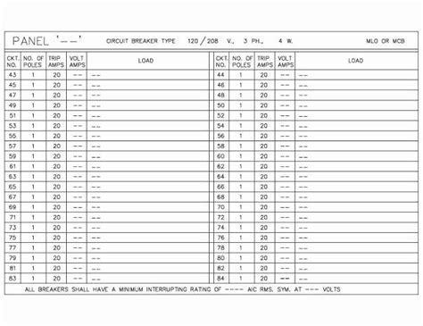 If the panel already has an index and you know it's out of date, go ahead and pull it off and throw it away to start fresh. 40 Electrical Panel Schedule Template Pdf in 2020 | Schedule template, Label templates ...