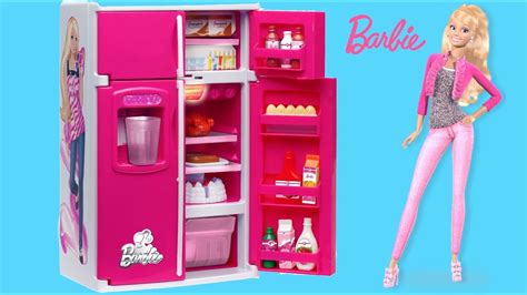 Barbie Fun Food Magic Fridge With Barbie Glam Vacationa House