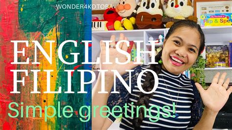 English Filipino Tagalog Simple Greetings Youtube Gambaran