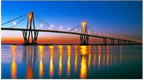 Atardecer Vista Del Puente Corrientes Chaco Puentes Ciudades De