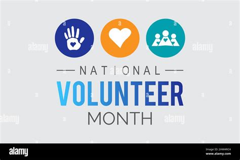 National Volunteer Month Volunteers Communities Template For Banner Card Poster Background