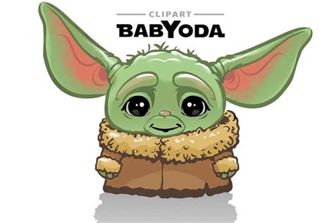 Mandalorian And Baby Yoda Clip Art