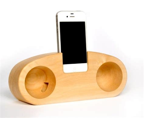 Natural Wooden Acustic Speaker Stereo Made By Solid Wood And Without