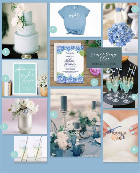 Ideas For A Something Blue Bridal Shower Blue Bridal Shower Decorations Blue Bridal Shower