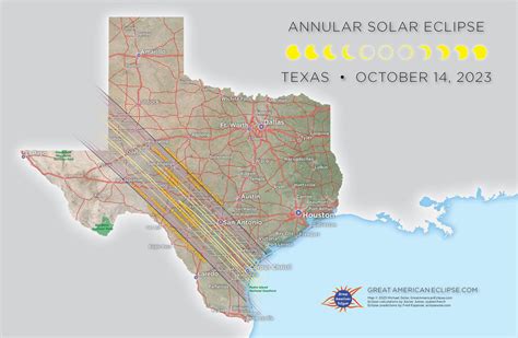 These Texas Cities Are In The Path Of Annularity For The 2023 Annular