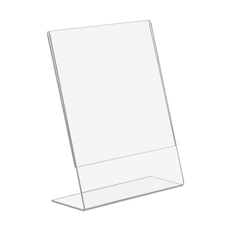 5x7 slant back acrylic sign holder buy acrylic displays shop acrylic pop displays online