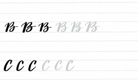 Brush Lettering Alphabet Printable Practice Sheets | Hand Lettering