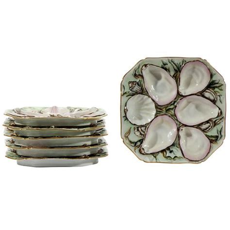 Continental Porcelain Oyster Plates Sold At Auction On 19th February