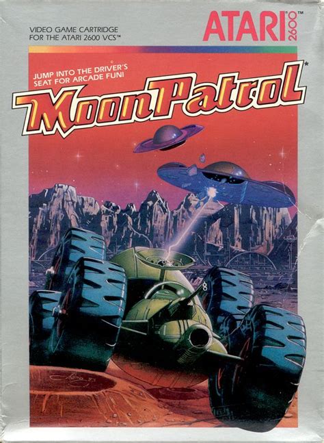 Moon Patrol 1983 Atari 2600 Box Cover Art Mobygames