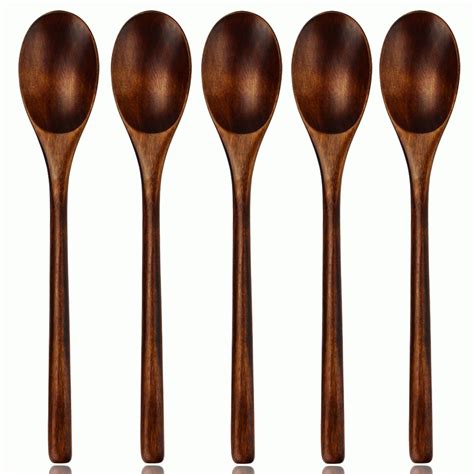 Buy Aoosy Wooden Spoon 5 Piece Janpanese Style Kitchen Utensil Long