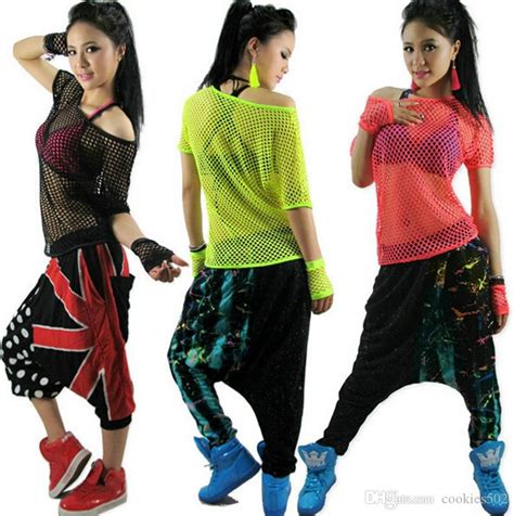 New Fashion Hip Hop Top Dance Female Jazz Costume Performance Wear Stage Clothing Neon Sexy