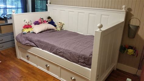 We'll get to that in a second and we'll show you some actual design options and products that. Daybed with trundle DIY. Headboard made from old door ...