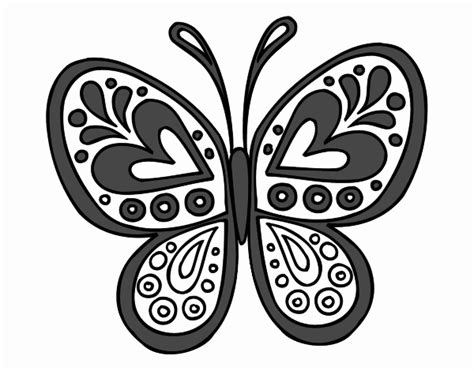 Dibujo de Mandala mariposa pintado por en Dibujos net el día 22 10 15 a