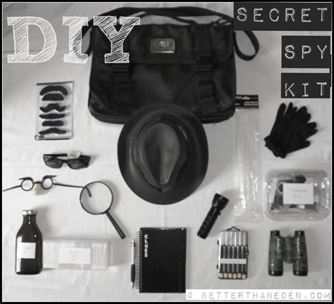 A Diy Secret Spy Kit Better Than Eden