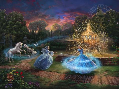 Disney Wishes Granted Limited Edition Canvas Thomas Kinkade Studios