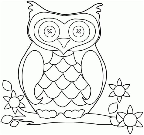 Coloring Pages Of Owl Babies Coloring Home