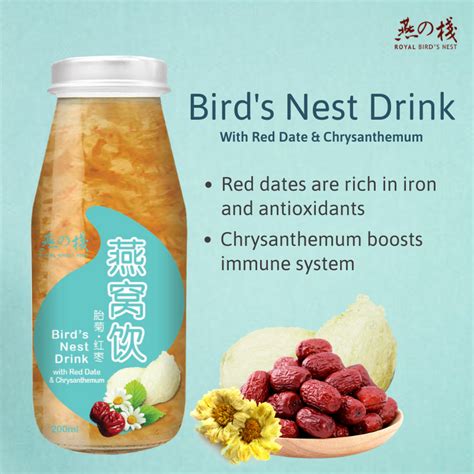 Royal Bird Nest Drink With Red Date And Chrysanthemum 200ml 6s Alpro